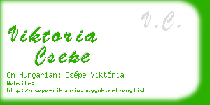 viktoria csepe business card